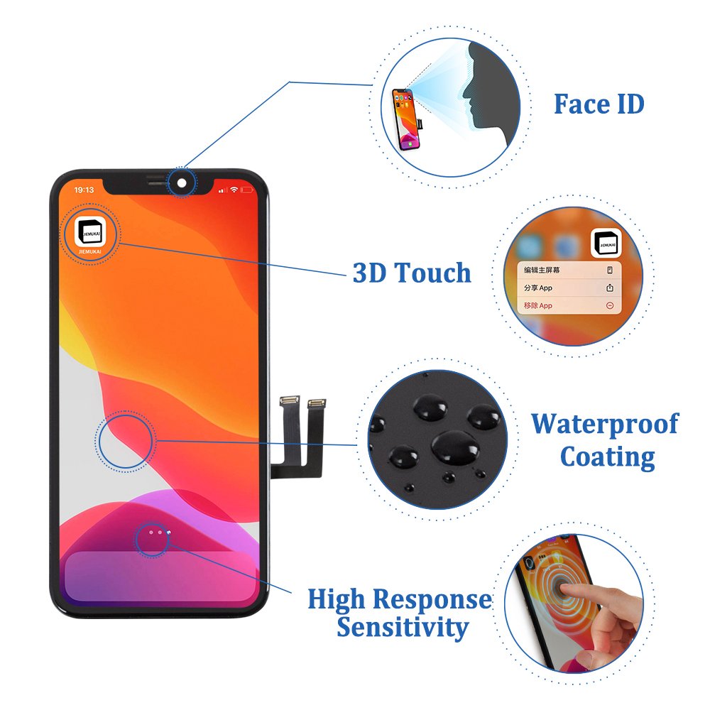Mobile Phone Lcds For Iphone X Xr Xs Max 11 Pro Max Lcd Screen Replacement With Digitizer Oled Lcd Displays