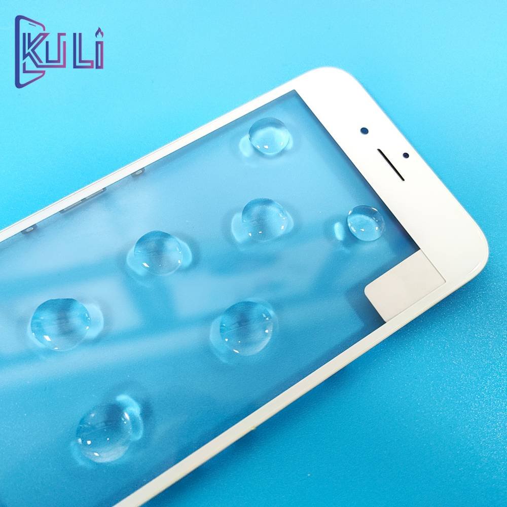 KULI OEM original factory price mobile LCD touch screen replacement for iPhone 7 7+ 7P 3 in 1 outer glass lens with OCA frame