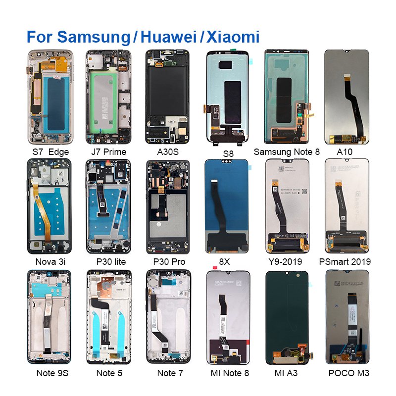 wholesale nice small replacement phone a51 a10s j7 note 8 touch screen mobile phone lcd
