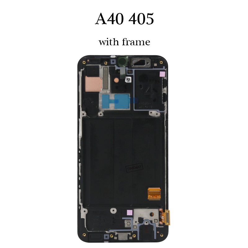 wholesale screen for samsung displey customized A40 screen replacement with frame mobile phone lcd display for samsung A40