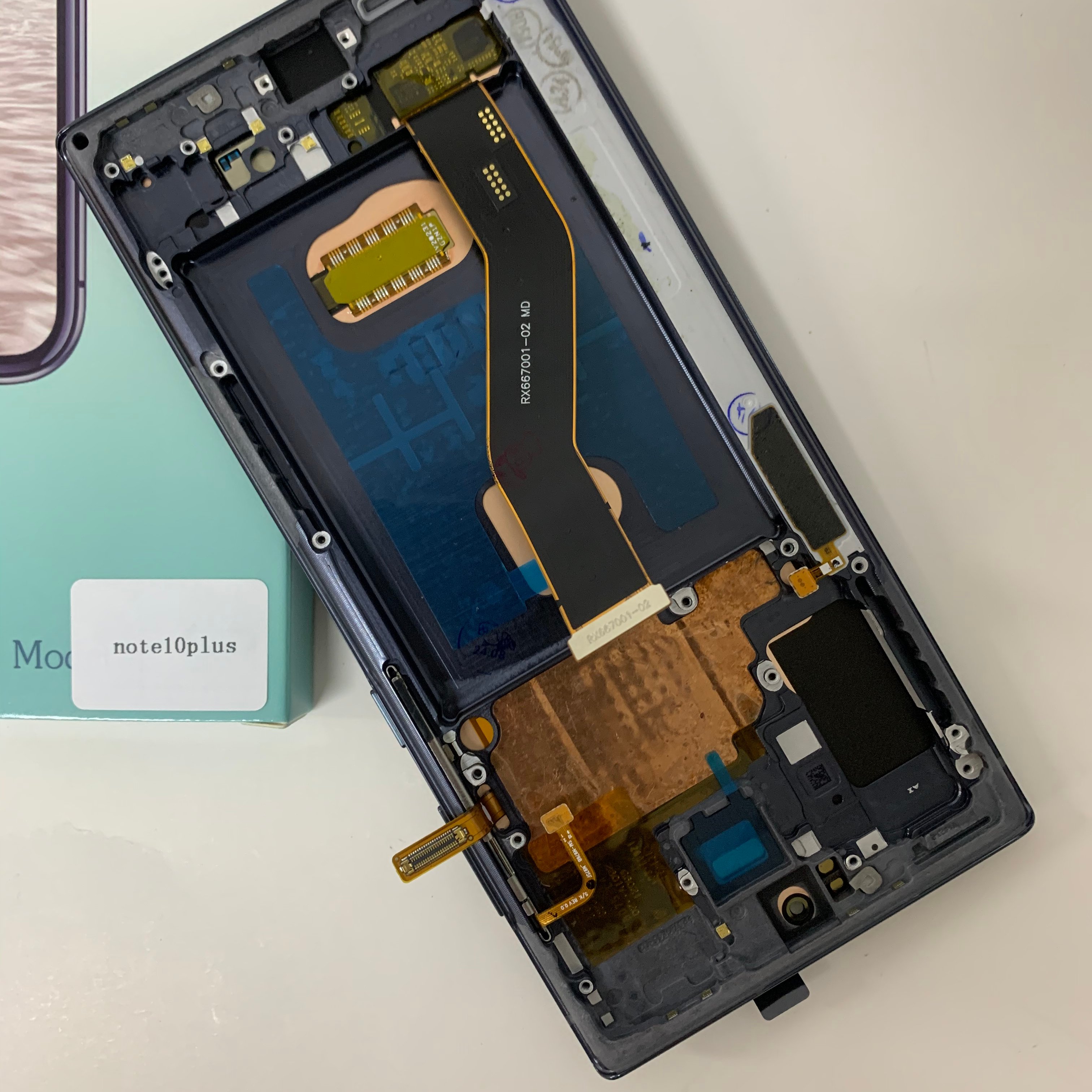 RTS mobile phone Lcd manufacturer smartphone touch lcd screen replacement for Samsung Galaxy Note 10 LCD screen pantalla