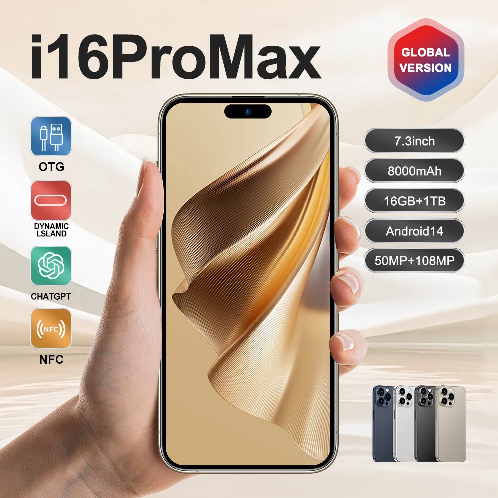 Slimoro i For Use Smart Phone Mobile Phone 16 Pro Max Promaxe 15 14 12 Xr Celular 5G Smartphone Feature Android Cell Phone Mobil