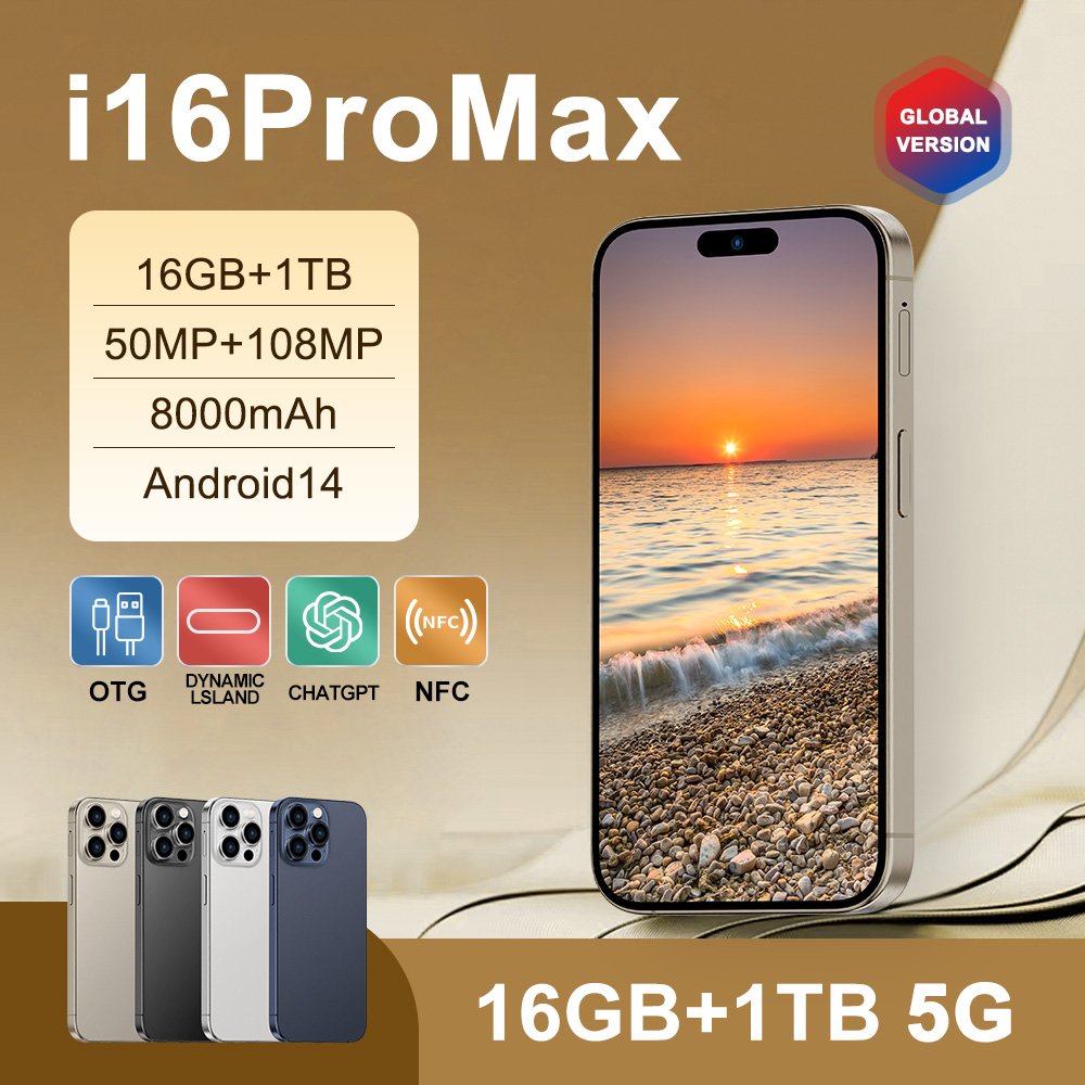 Slimoro i For Use Smart Phone Mobile Phone 16 Pro Max Promaxe 15 14 12 Xr Celular 5G Smartphone Feature Android Cell Phone Mobil