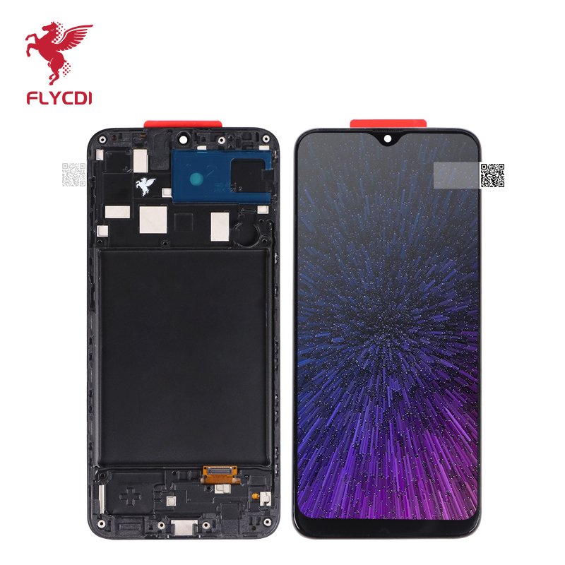 FLYCDI Mobile Phone LCD Screen for Samsung display A20 with frame INCELL screen replacement cell phone For Samsung A205