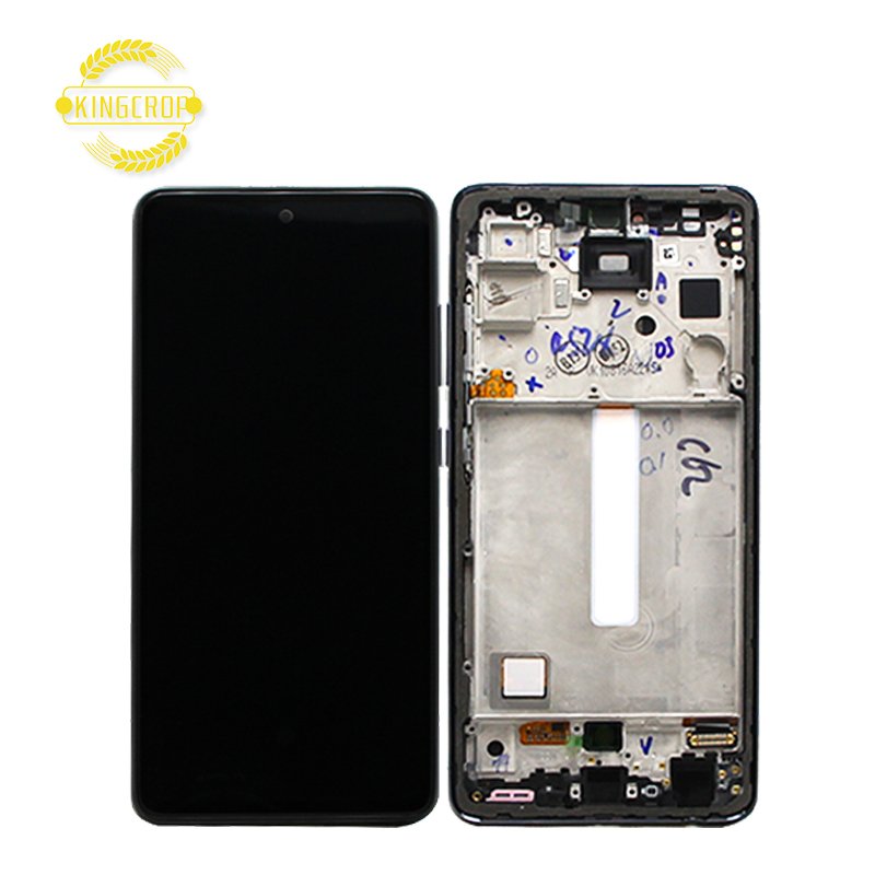 Super Amoled For Samsung Galaxy A52s 5G Mobile Phone LCD, For Galaxy A52s Touch Screen, For Samsung A528 A52s Display With Frame