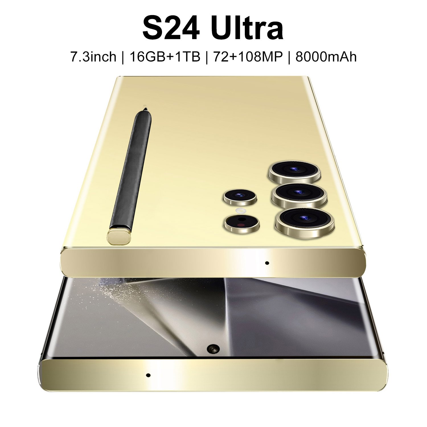 Brand New Original S24 Ultra 5G Smart AI Phone Stylus Google AI 16GB+1TB 7.3 Inch Process Smartphone