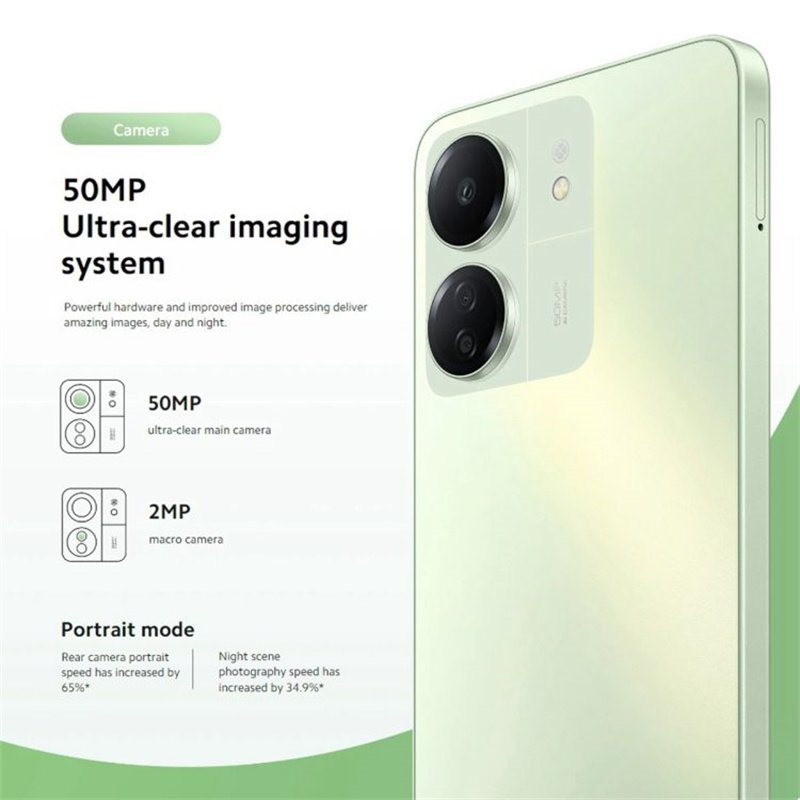 6.74 inch Redmi 13C 5G Smartphone MediaTek Dimensity 6100+ Octa Core 50MP AI Camera 5000mAh 18W Charger Redmi Phone