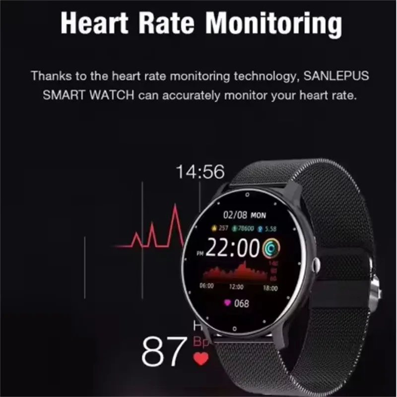 Trending Electronics Gadgets Relojes Blood Pressure Monitor Smartwatches for Apple Heart Rate Fitness Tracker Sport Smart Watch
