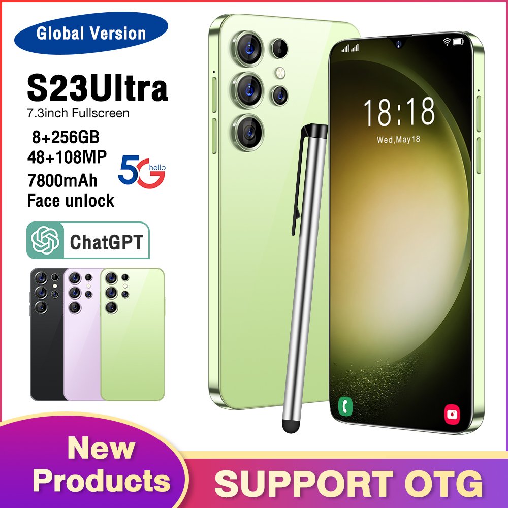 The new 5g smartphone S23 HD touch all Netcom factory direct sales one piece