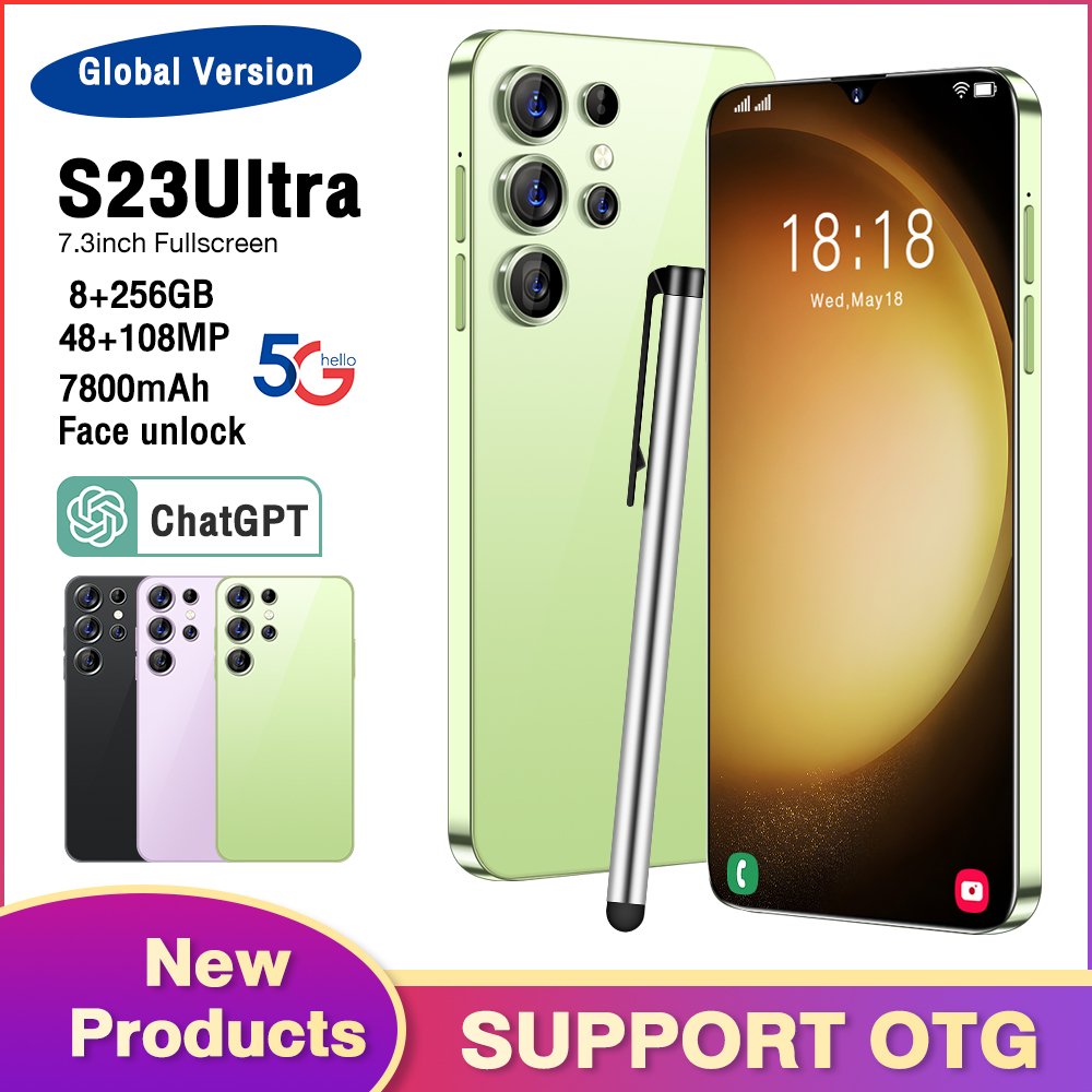 The new 5g smartphone S23 HD touch all Netcom factory direct sales one piece
