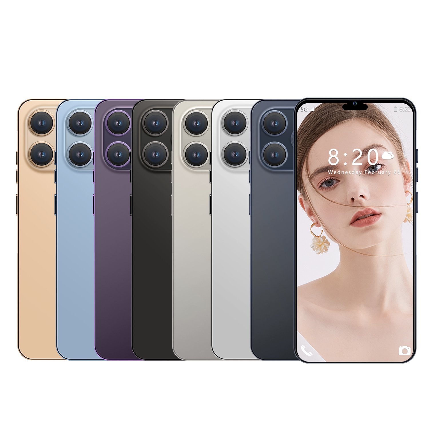 Original New Cheap Cellphones i For Phone 15 Pro Max i15 14 13 5G Smartphone Cheap Telephone Telefon Android Gaming Mobile Phone
