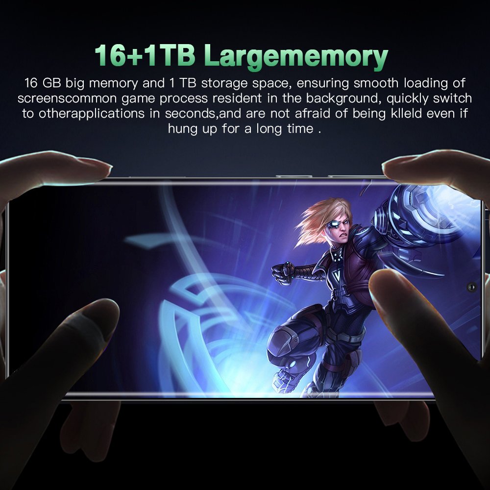 5G SmartPhone S23 ultra 7.3 inch 12GB+512GB Cellphone Android 10 smartphone 10 core LET phone HD screen face ID mobile phone