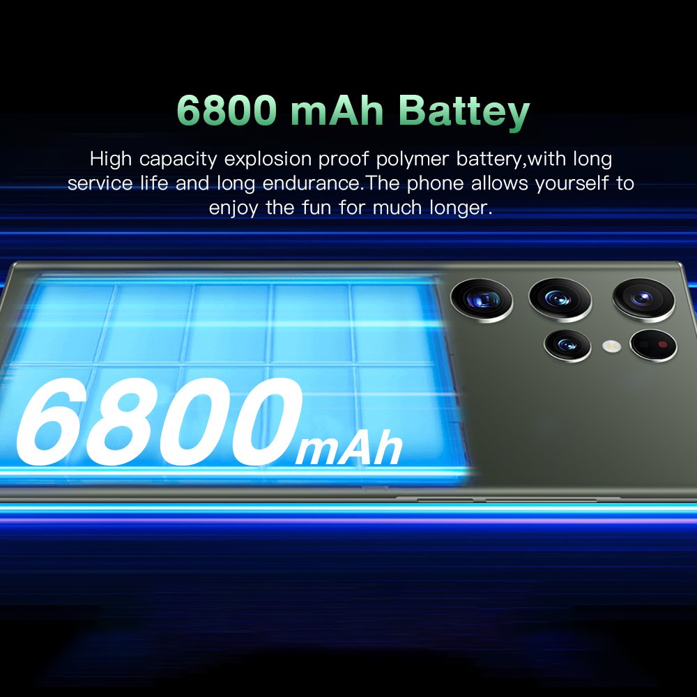 5G SmartPhone S23 ultra 7.3 inch 12GB+512GB Cellphone Android 10 smartphone 10 core LET phone HD screen face ID mobile phone