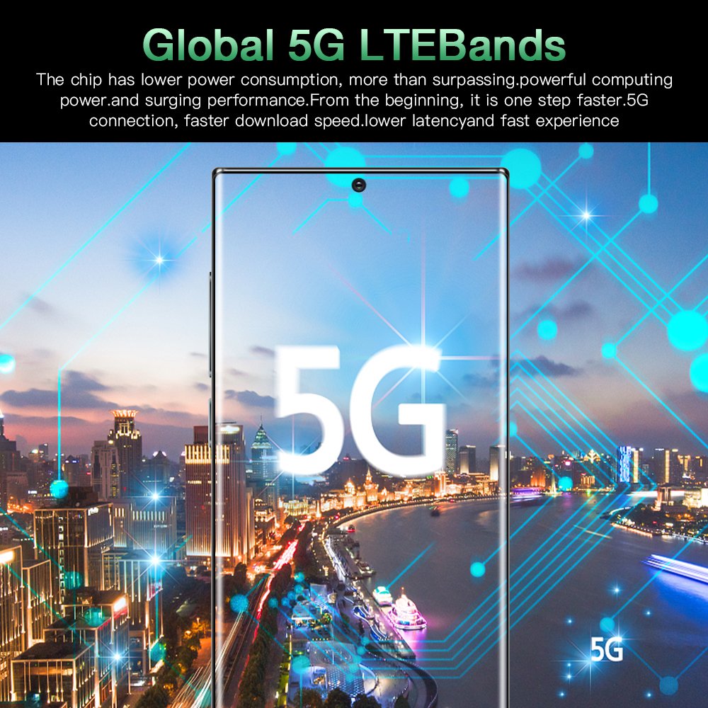 5G SmartPhone S23 ultra 7.3 inch 12GB+512GB Cellphone Android 10 smartphone 10 core LET phone HD screen face ID mobile phone