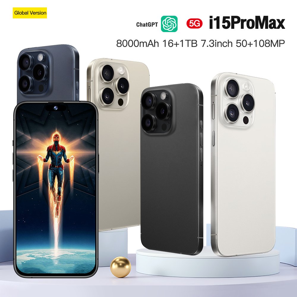 2024 New Dual SIM Mobile Phone Original Factory Wholesale Phone 14 Pro Max 512GB Unlock 6.7 Inch LCD 144HZ