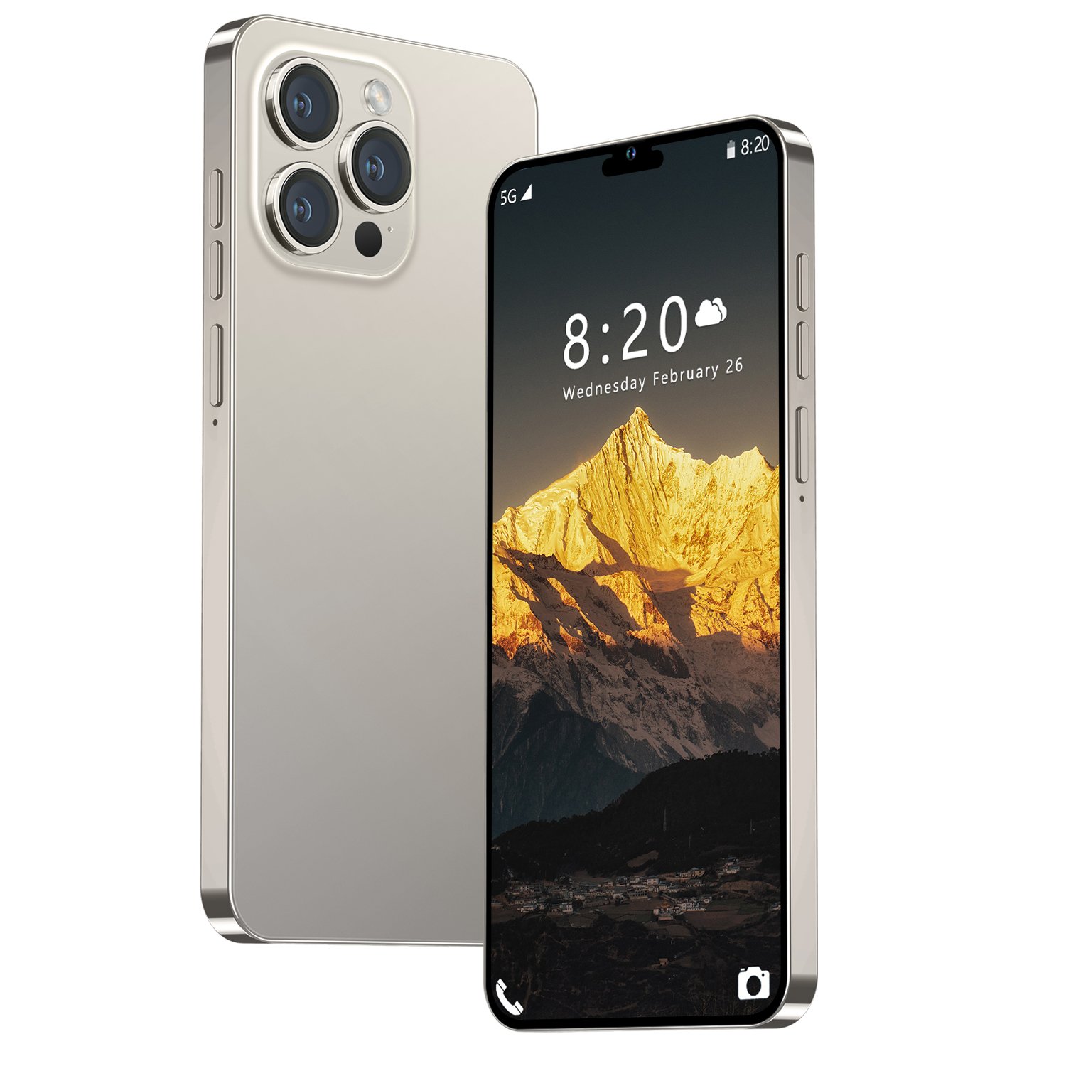 Have Logo Clone 15 pro max 6.8 inch screen 4G 5G smartphone 8GB+512GB unlocked i cell phone 15 pro max Cheap Version Dual Sim