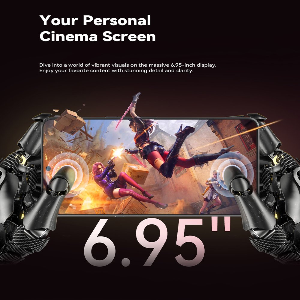 5G Smartphone CUBOT MAX 5, Dimensity 8200 4nm 3.1GHz, 6.95-inch 144Hz Large Screen, Gaming Phone, 24GB RAM(12GB+12GB), 256GB ROM