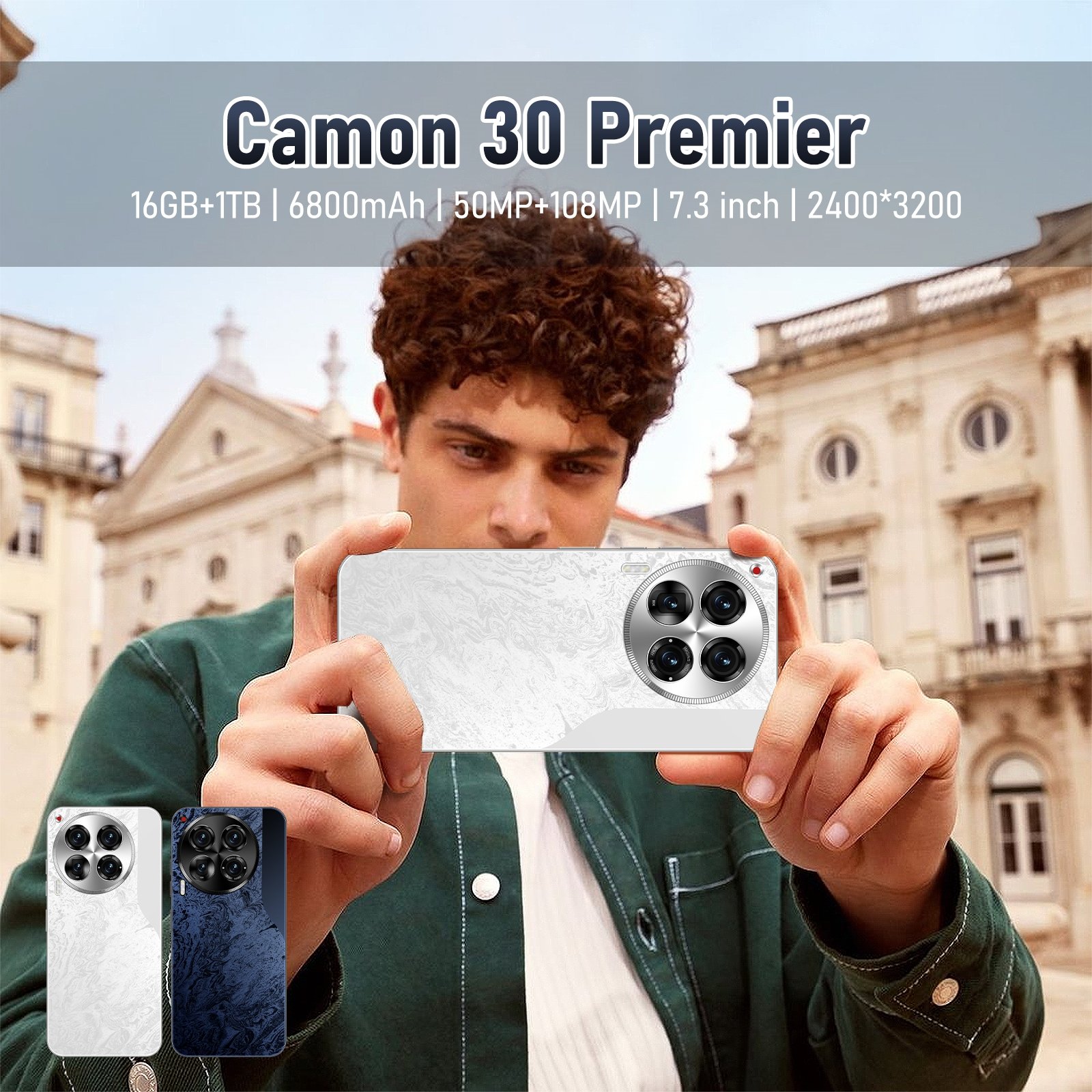 new CAMON30 Pro original 7.3-inch 5G smartphone 16GB + 1tb 6800 mm Android 13.0 smartphone cheap