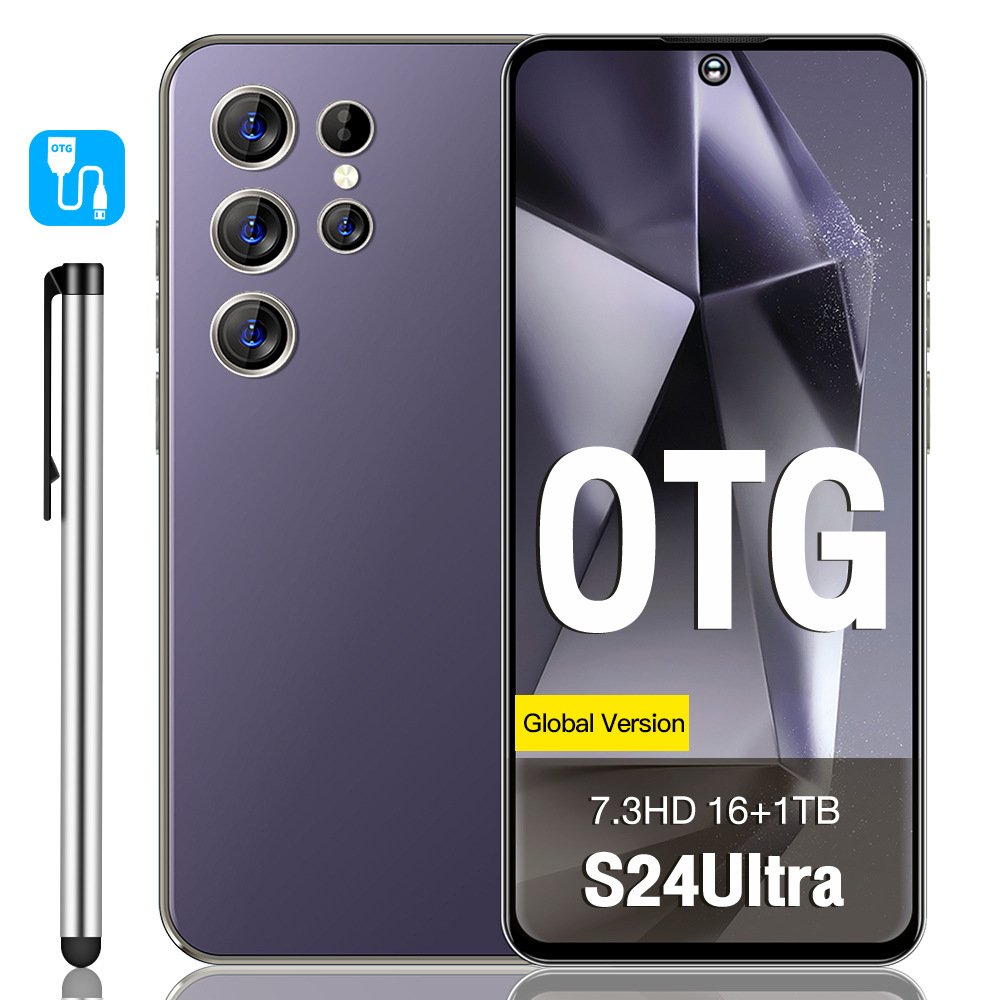 Lx S24 Ultra C24 Mode 16gb+1tb 7.3inch Long Endurance High Pixel Type-c Charging Interface Android14 Smart Phone