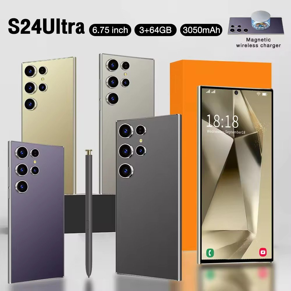 In Stock 5G Smartphone S24 Ultra 7.3 inch Screen 16+512GB ROM+RAM Android Mobile Phones 6800A Original Unlocked Cell Phone
