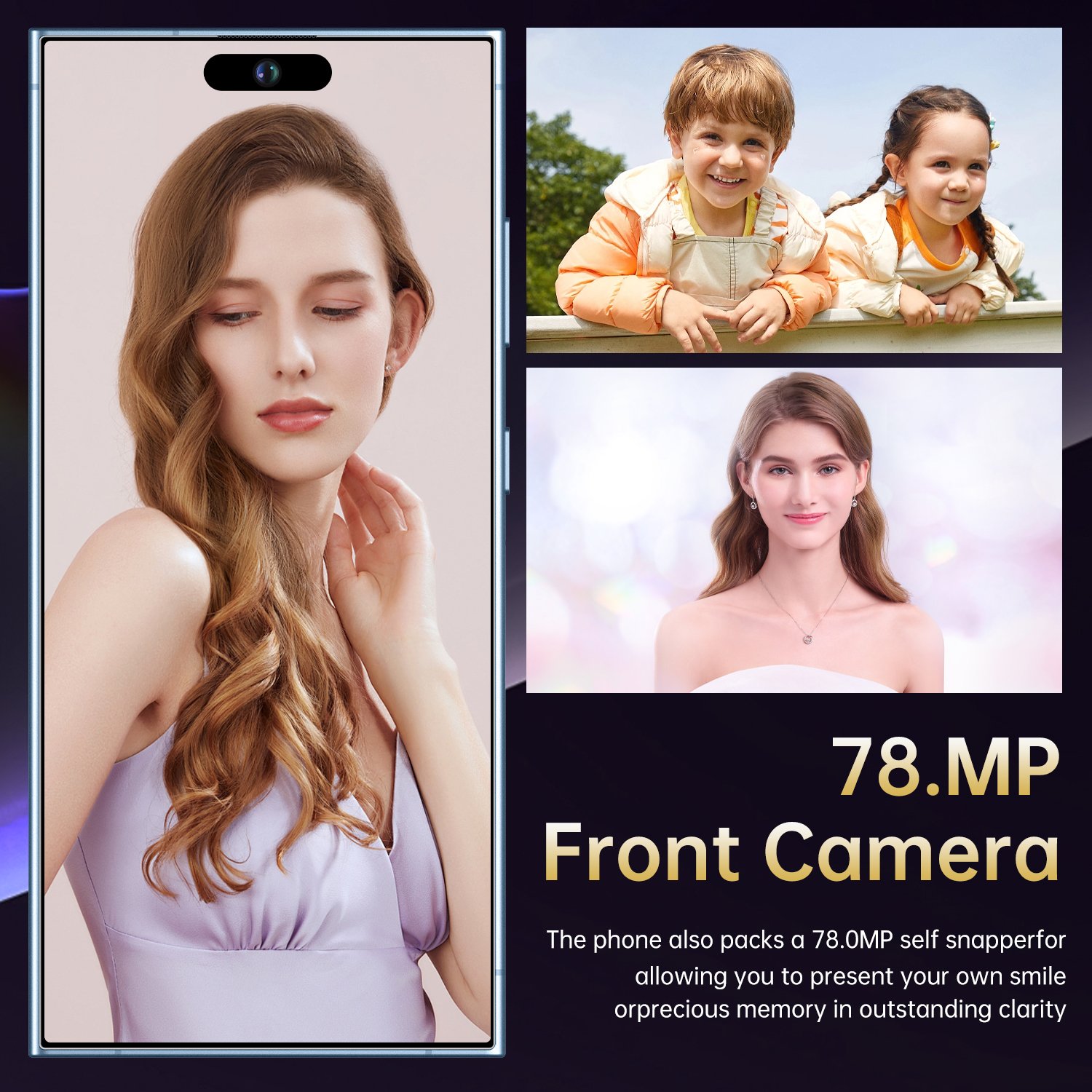 5G Smartphone I16 Pro Max Telefon 7.3 Inch 5G Smartphone 6GB+256GB 72MP+108MP Android 14 Cell Phone S-pen Gaming Mobile Phones