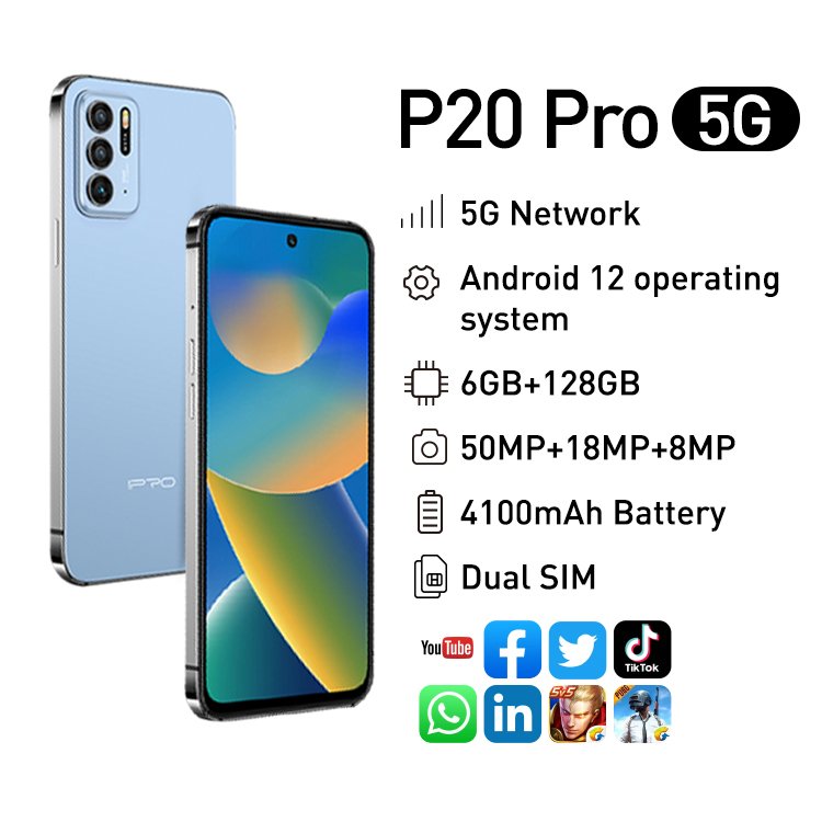 Global Edition IPRO P201 5G smartphone 16MP+50MP camera 4100mAh 6.5 inch Android 12.0 smartphone