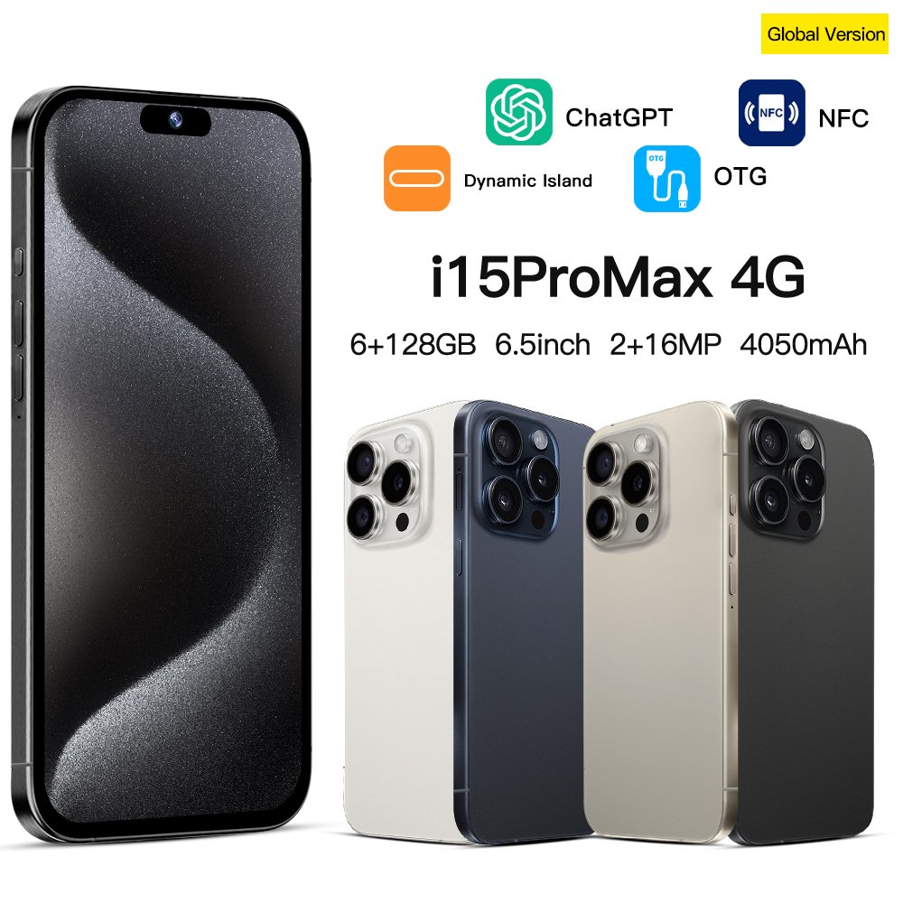 Slimoro Phone Mobile Original New 5G Smartphone i16 Pro Max Phone Gaming Cell Phone Smartphone Telefone 15 13 16 Android Feature