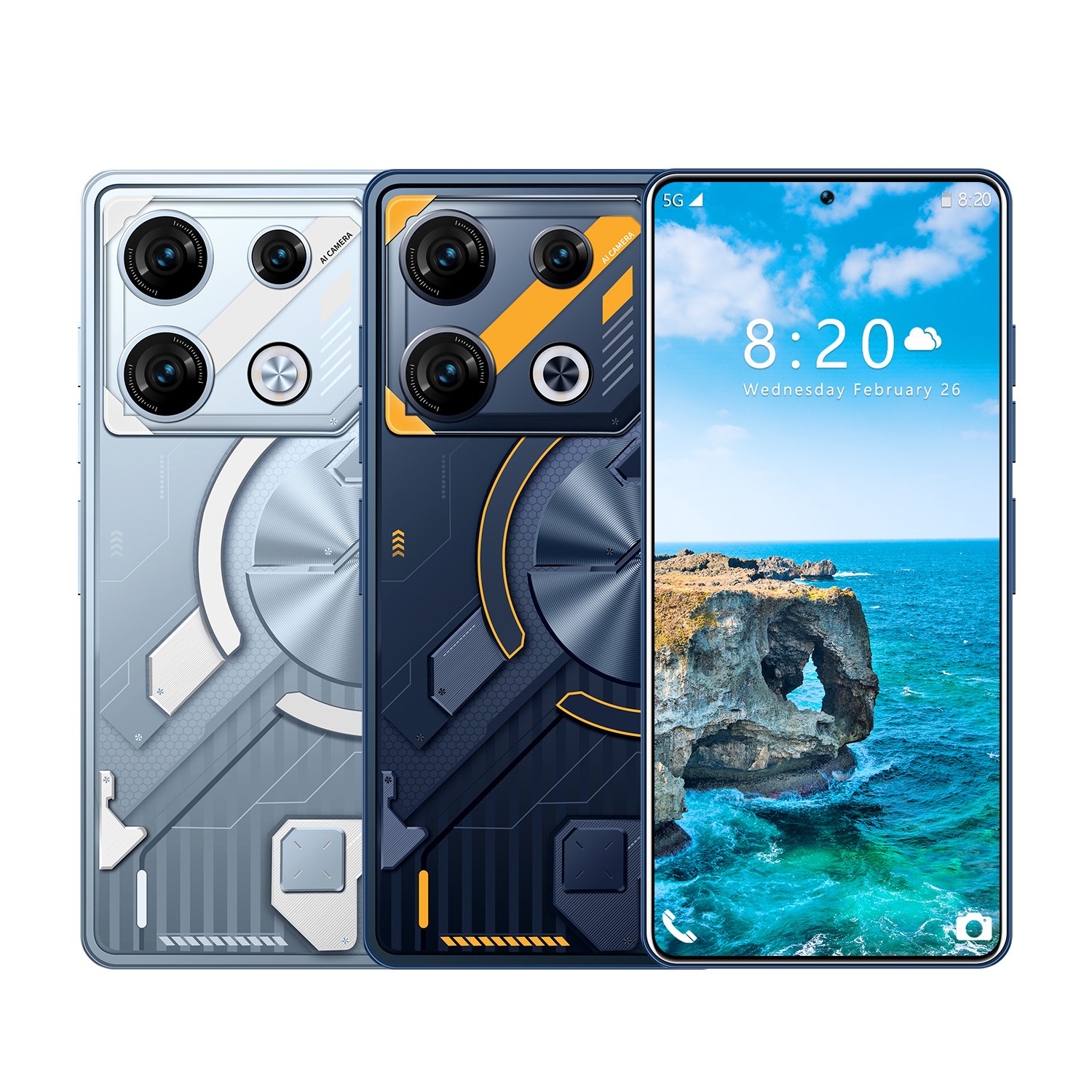 Latest GT10 Pro 6 8inch Android Smartphone 6 128GB RAM ROM 4G LTE Unlocked Mobile Phone
