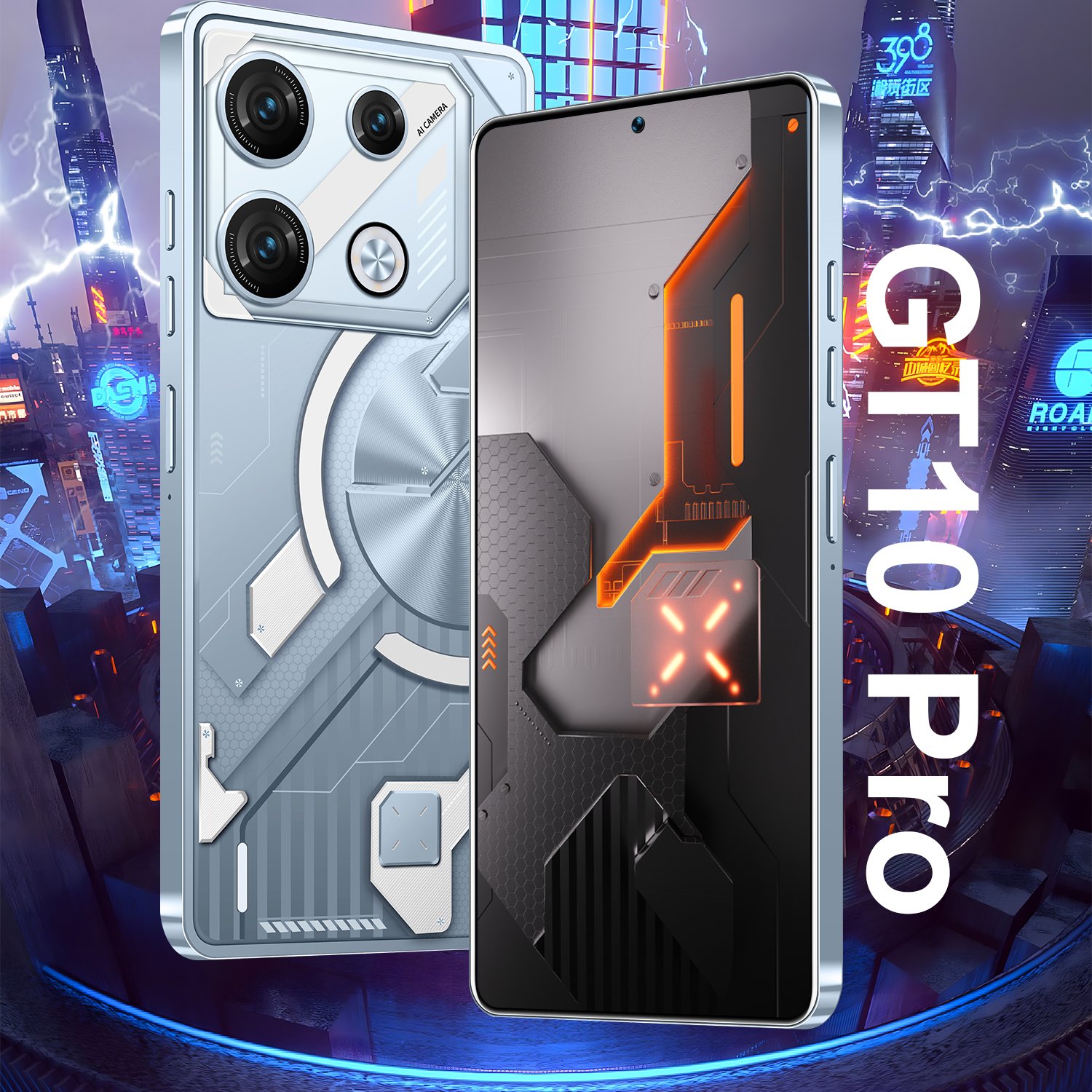Latest GT10 Pro 6 8inch Android Smartphone 6 128GB RAM ROM 4G LTE Unlocked Mobile Phone