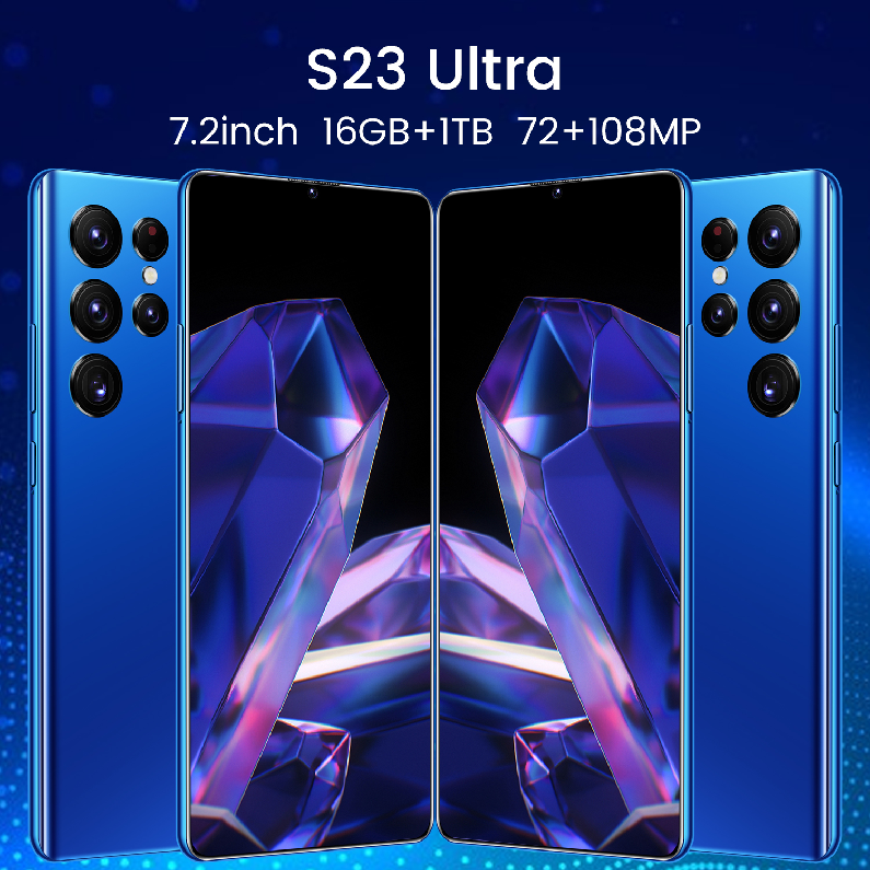 Popular Smartphone S23 Ultra 4G Full Screen 16+512 G Android Mobile Phones Built-in stylus Face ID Unlocked Cell Phone