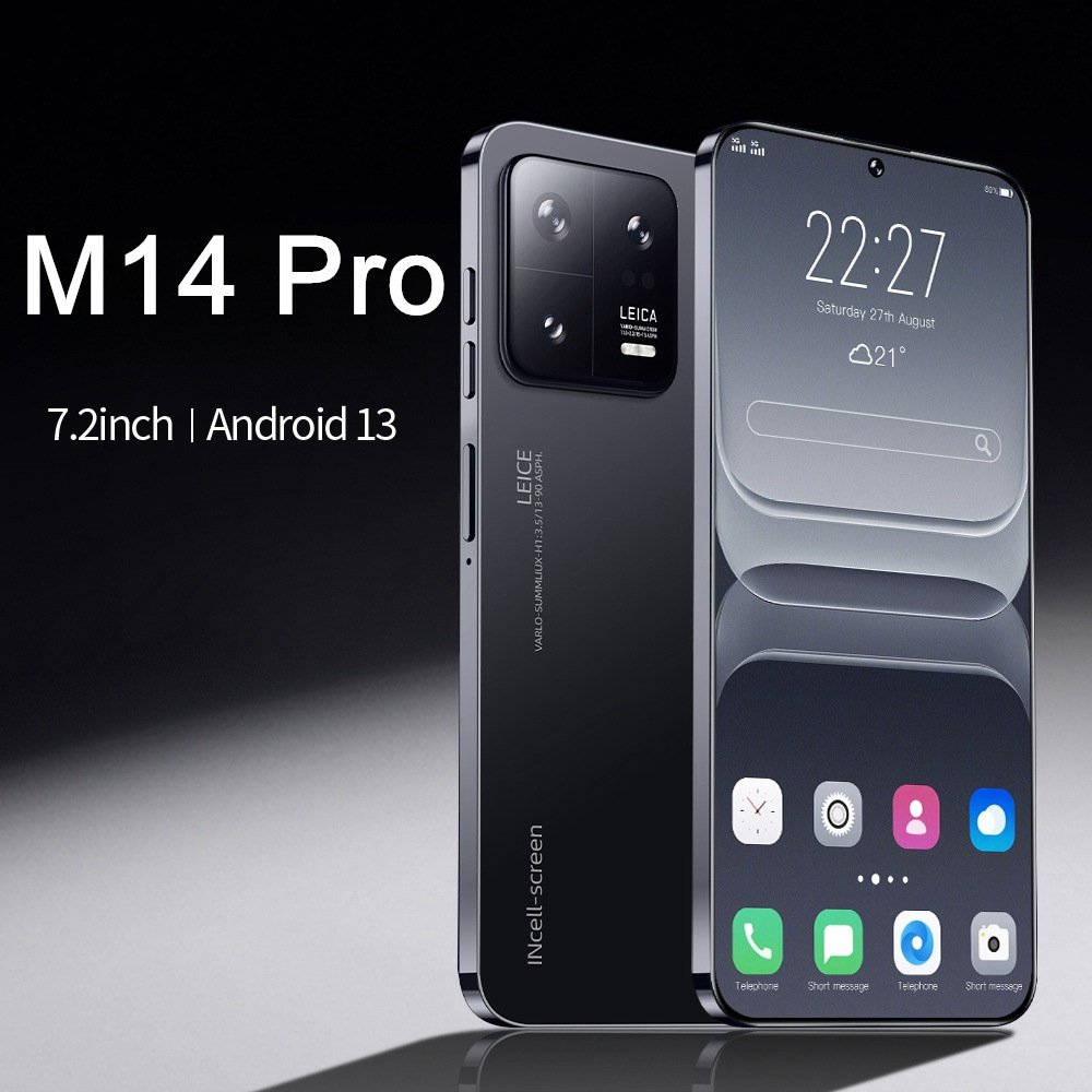 Wholesale cheap mobile phone Dual SIM Card phone mobile android full Display M14Pro HD movie buy a mobile online