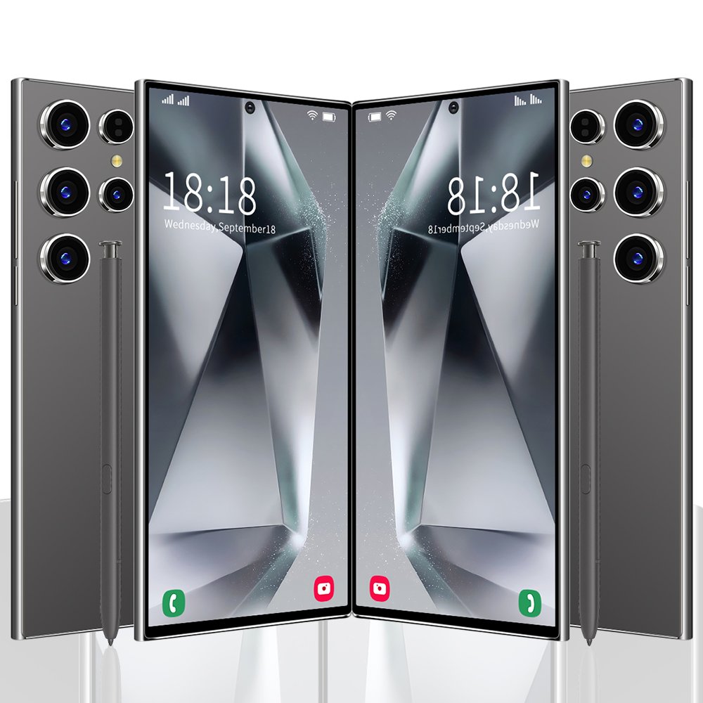 New model large battery 5G-smartphones with Android 13 16GB+1TB storage and 7.3' screen featuring face recognition mobile phones