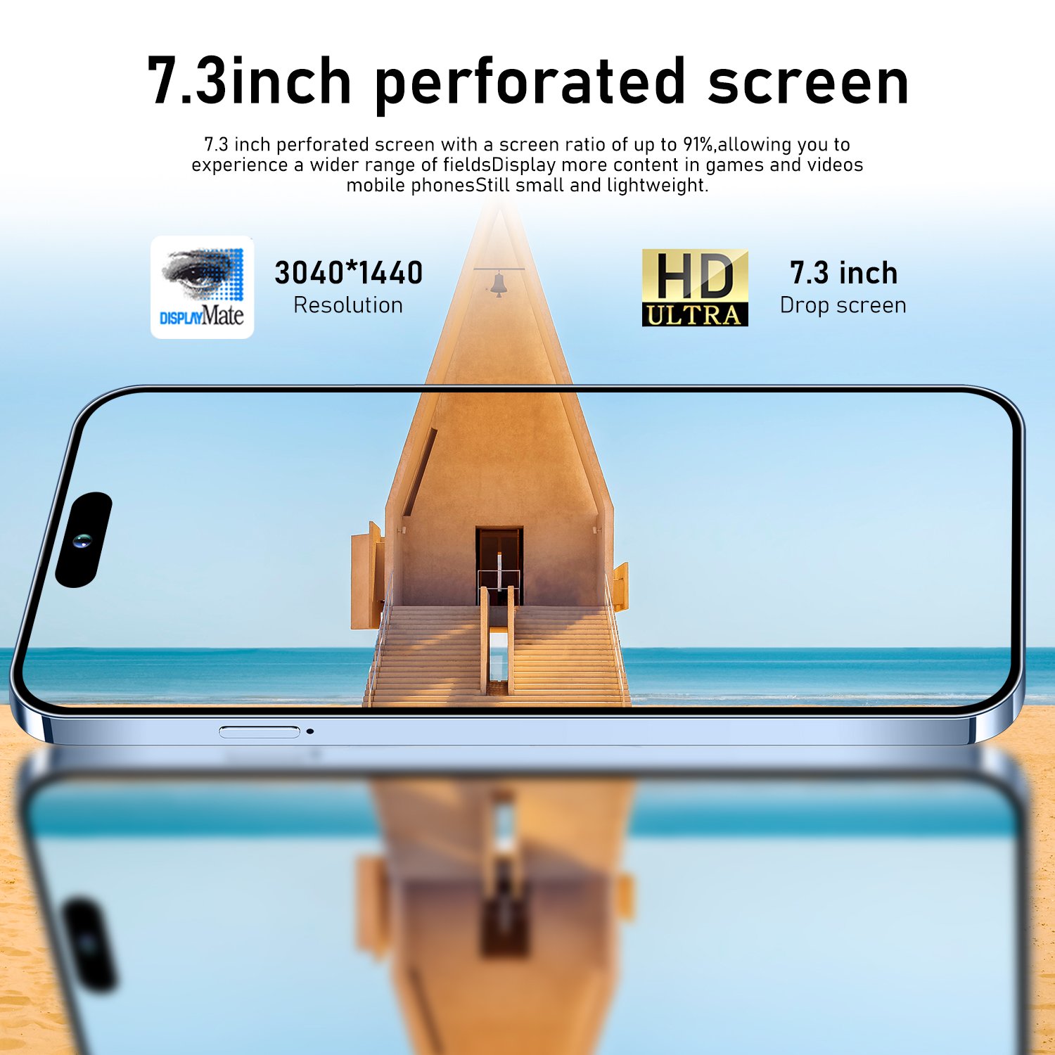 Original I For Phone 16 Pro Max Cell Phone Smartphone Telefone I15 Android Feature 5g Smartphone Gaming Mobile Phone