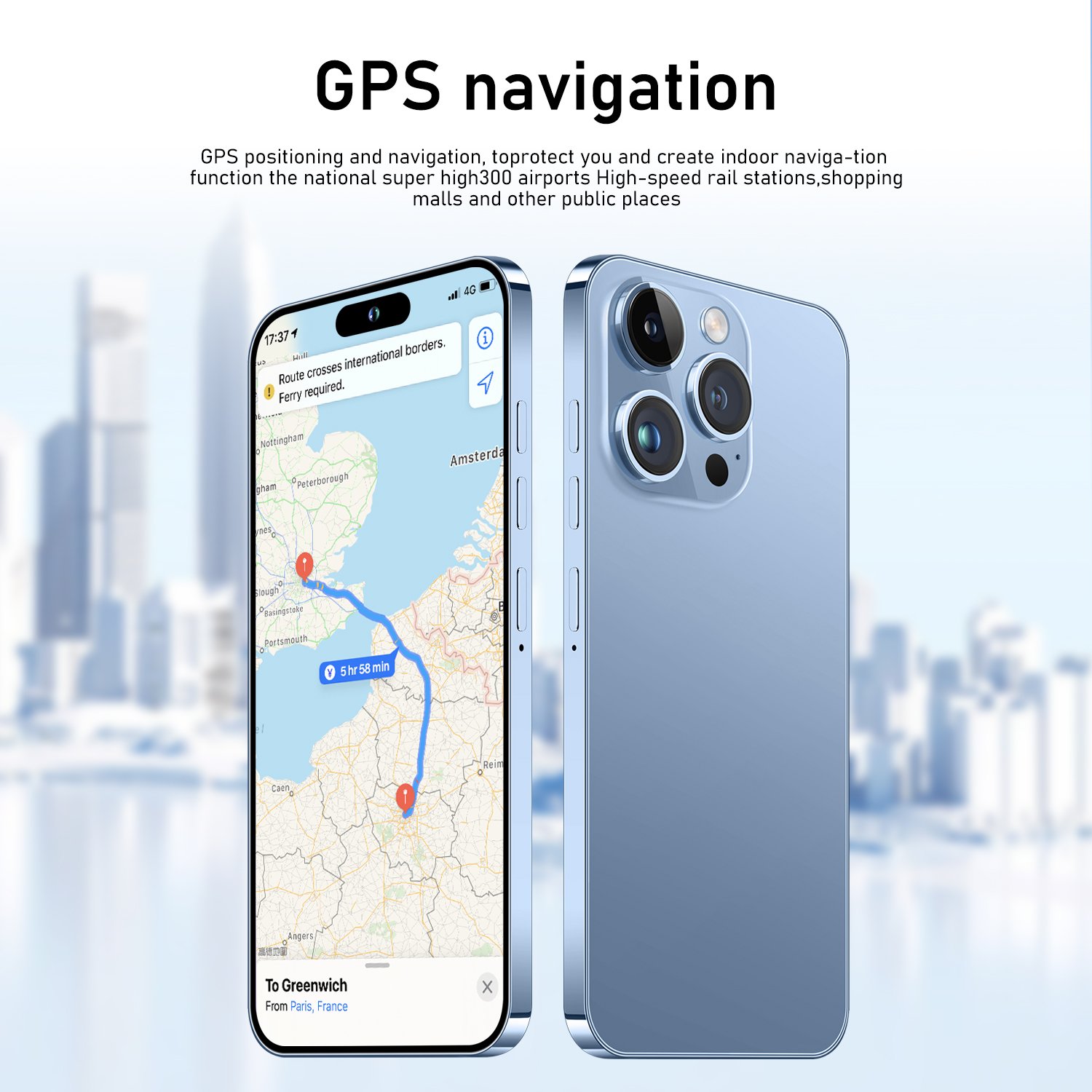 Original I For Phone 16 Pro Max Cell Phone Smartphone Telefone I15 Android Feature 5g Smartphone Gaming Mobile Phone