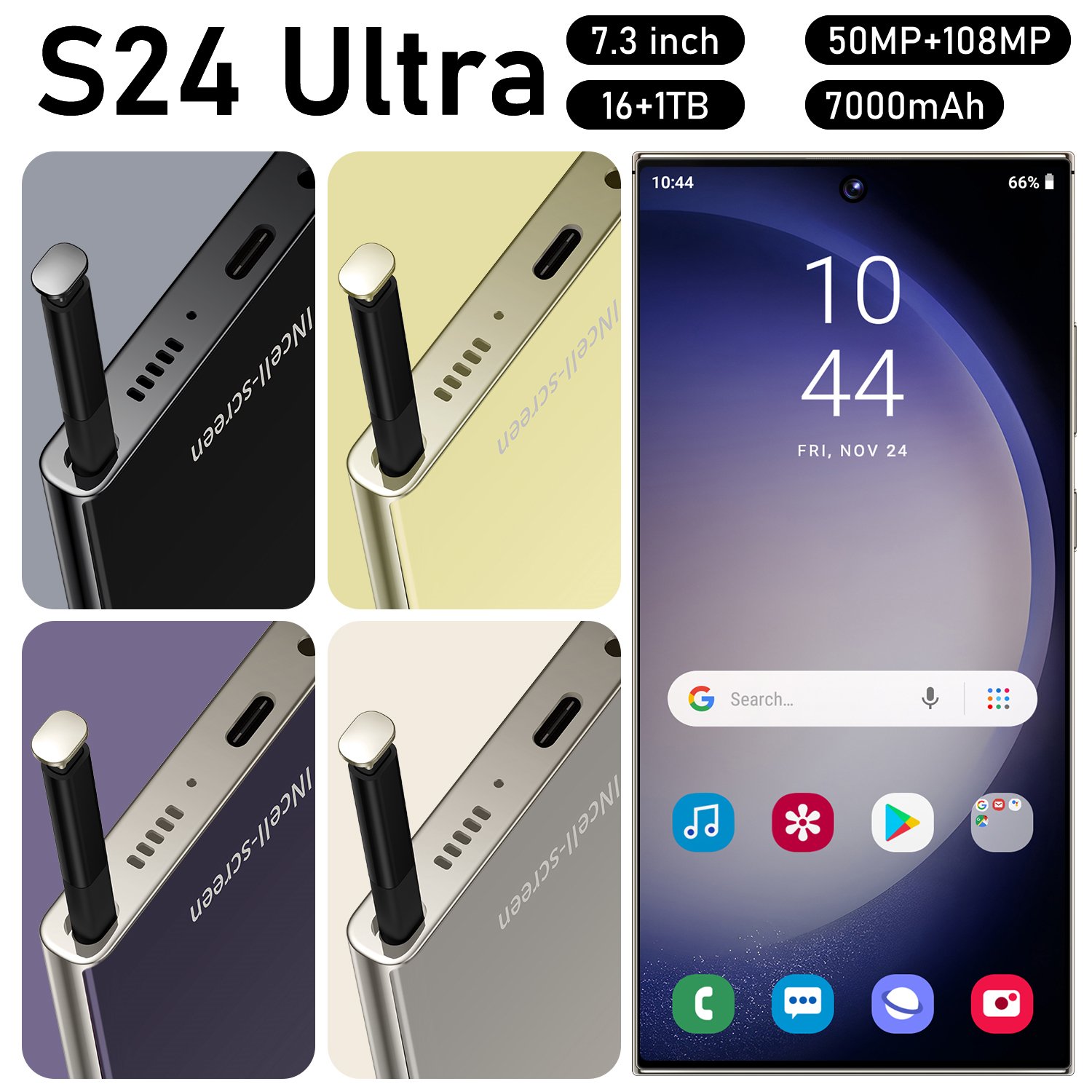 Secure and Spacious Global Wholesale Android 5G Smartphone with 16GB RAM 1TB Storage Dual SIM and Biometric Unlocks