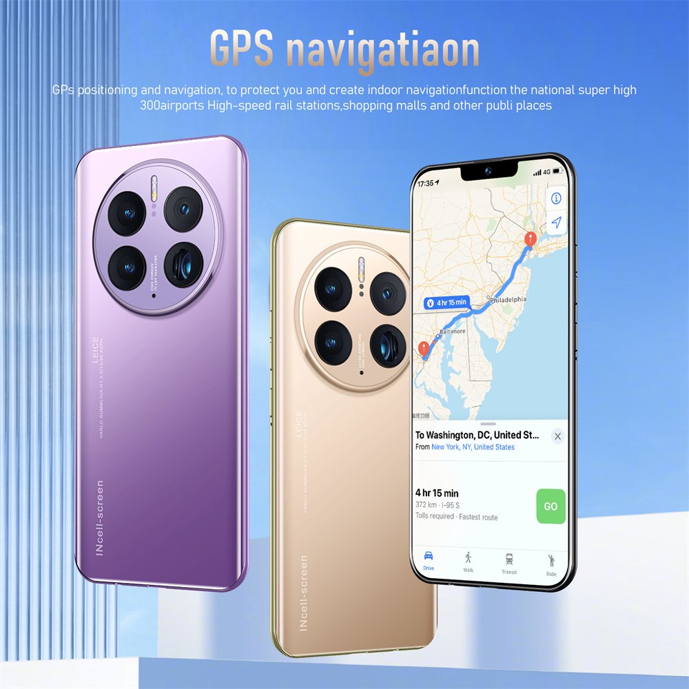 Global 5G phone 7.3 inch drop screen mater 60 pro telefon telephone 4 camera phone gaming 16+512G telephone 5g smartphone