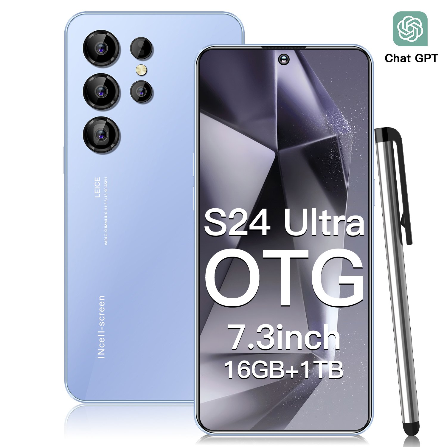 Hot Selling S24 ULTRA original 6GB+128GB 5G Smartphone 7.3 Inch 72MP+108MP Android 14 Cell Phone Unlocked Gaming Mobile Phones