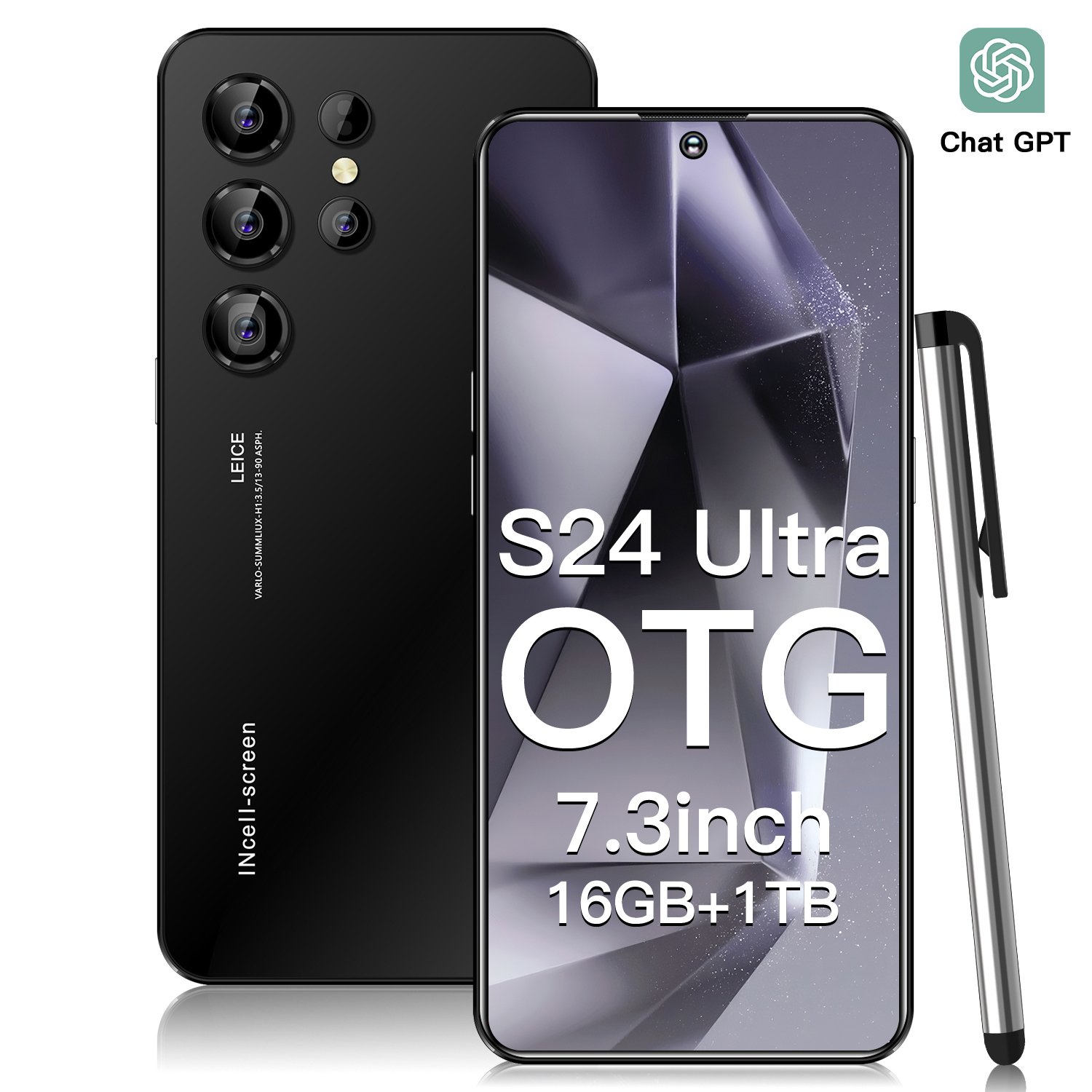 Hot Selling S24 ULTRA original 6GB+128GB 5G Smartphone 7.3 Inch 72MP+108MP Android 14 Cell Phone Unlocked Gaming Mobile Phones