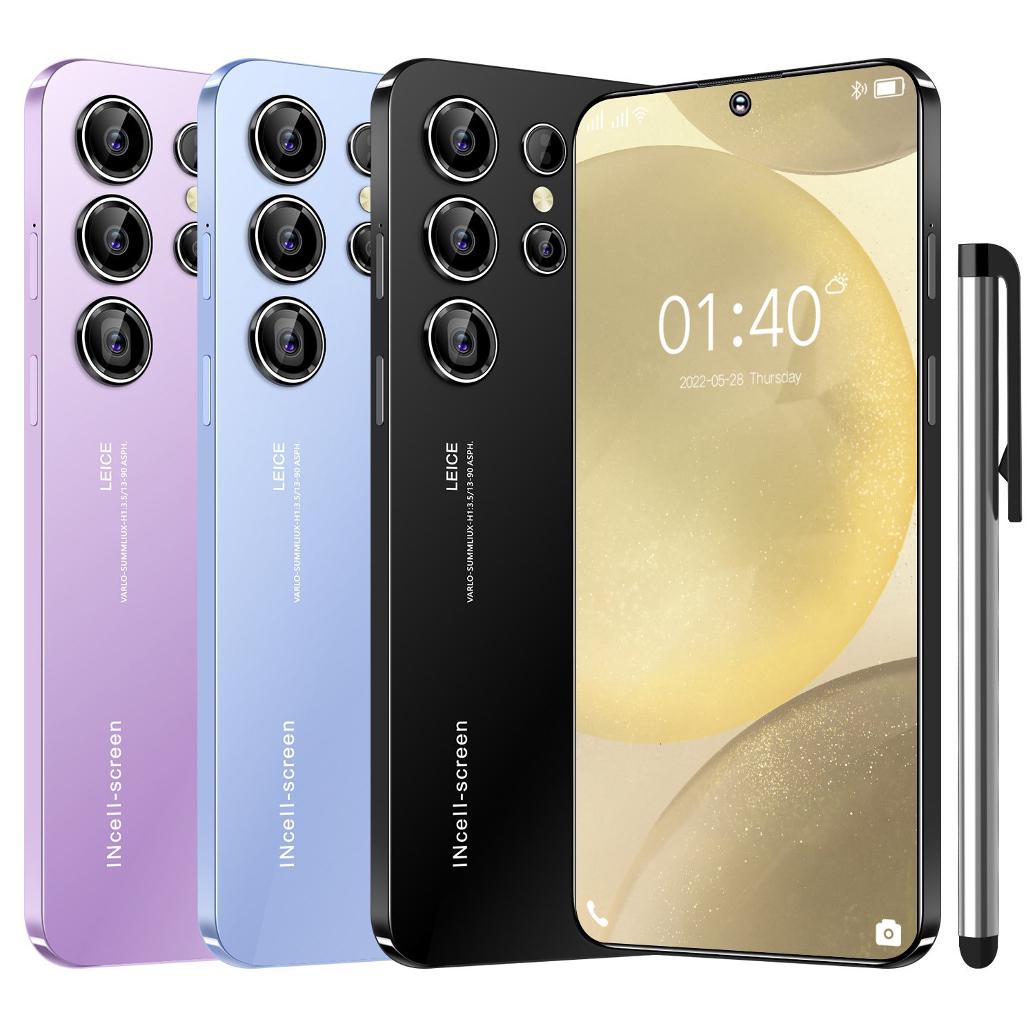 Hot Selling S24 ULTRA original 6GB+128GB 5G Smartphone 7.3 Inch 72MP+108MP Android 14 Cell Phone Unlocked Gaming Mobile Phones