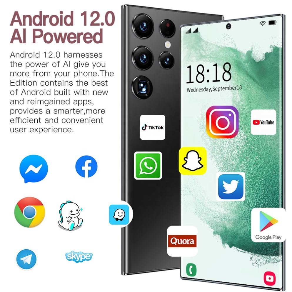 2023 Note 20 Ultra New 7.3inch Smartphone 4g 5g Unlocked Android Mobile Original Cellphone Cell Smart Phone