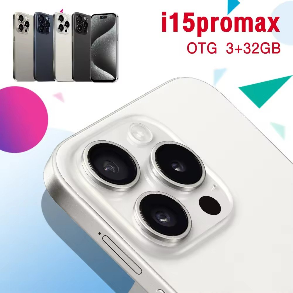 Original New i For Phone 15 Pro Max i15 14 13 5G Smartphone Cheap Telephone Telefon Android Gaming Mobile Phone Cheap Cellphones
