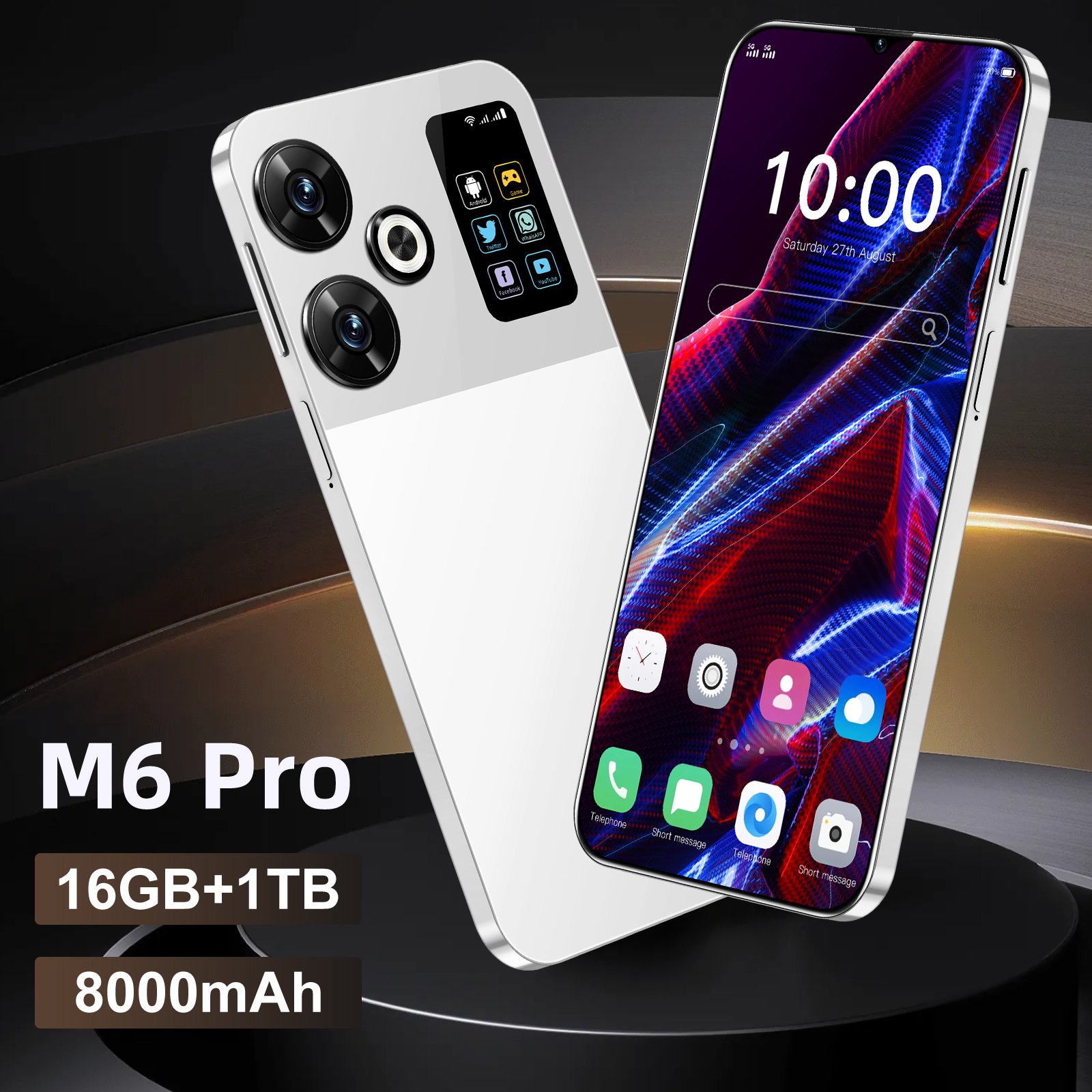 M6 Pro The Cheap Gaming Smartphone with 16GB RAM and 1TB Storage - OEM 4G/5G