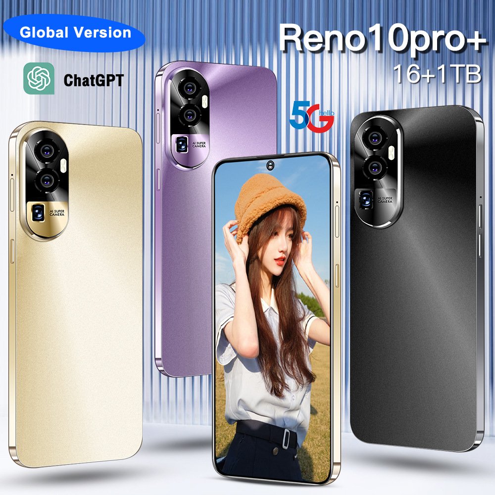 2024 Qualcomm8 16g+1tb 7800mah 50+108mp 4g 5g Network Android Mobile Phone Hd English Reno10 Pro+ Global Version Smartphone