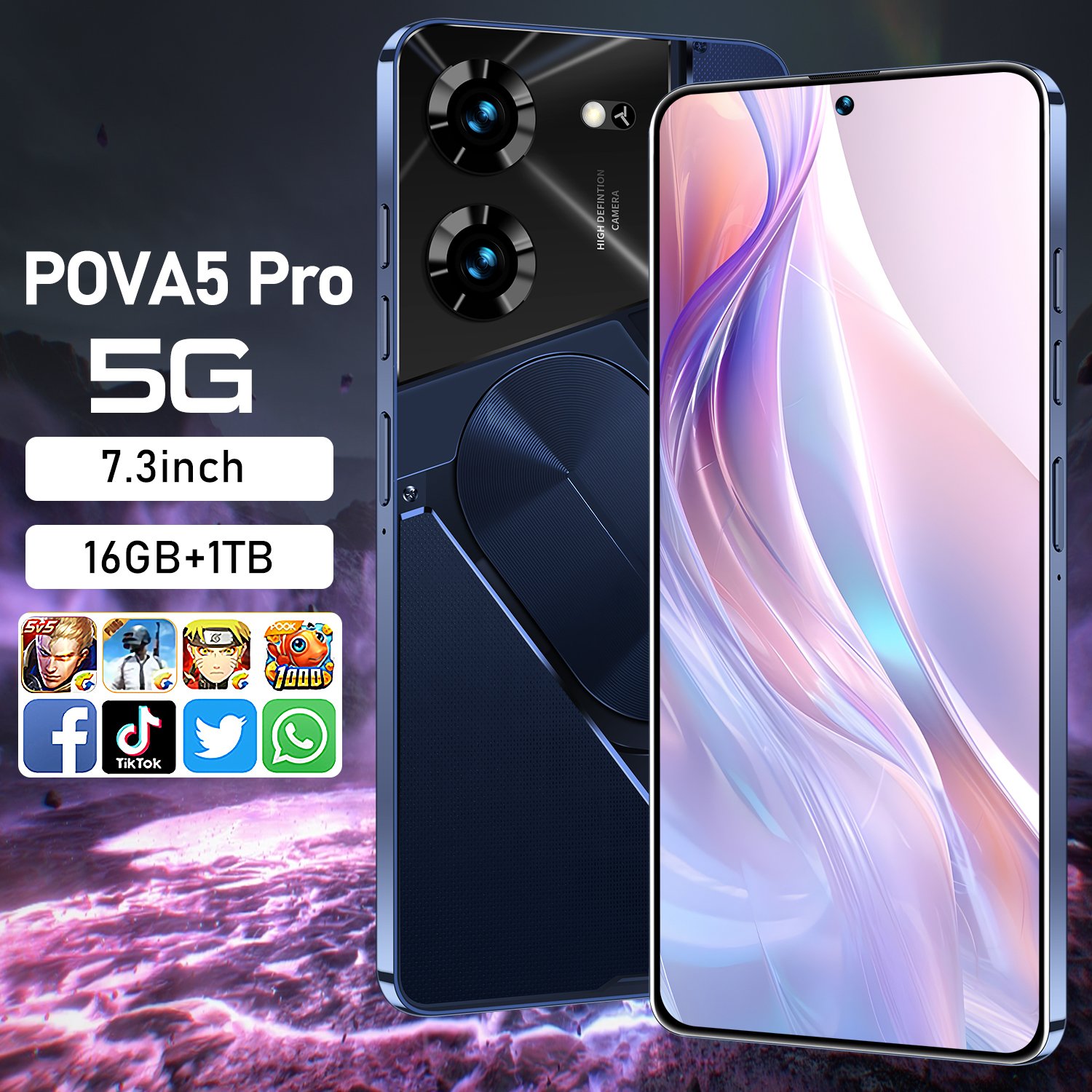 Phone The New Listing Original 5g Smartphones 16g+1T Cellphones 10-Core 5G Cellphones Unlocked Smart Phone