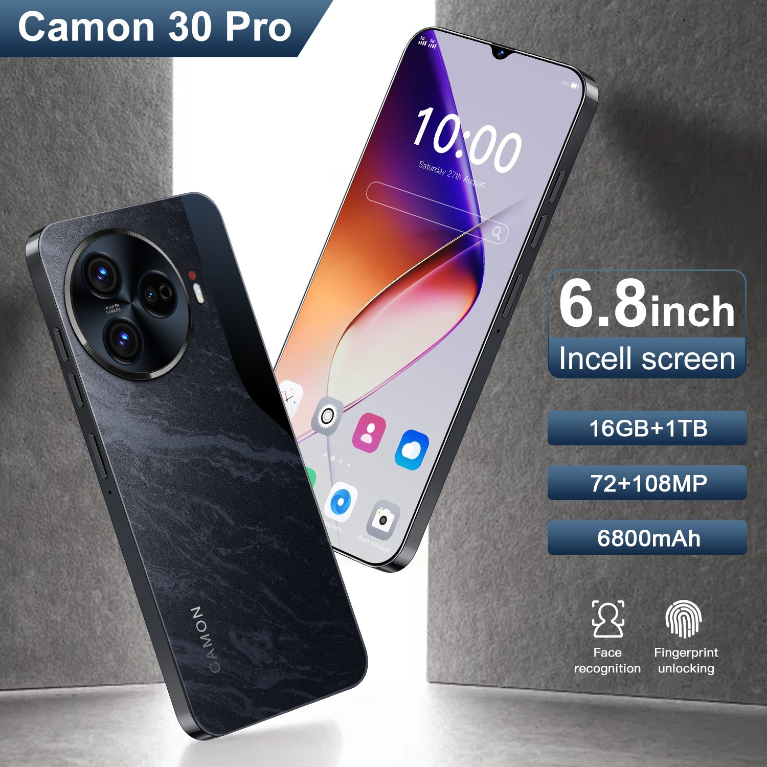 Wholesale Global Camon 30 Premier 5G Smartphone Unlocked 6.8 Inch 4G/5G Android Mobile