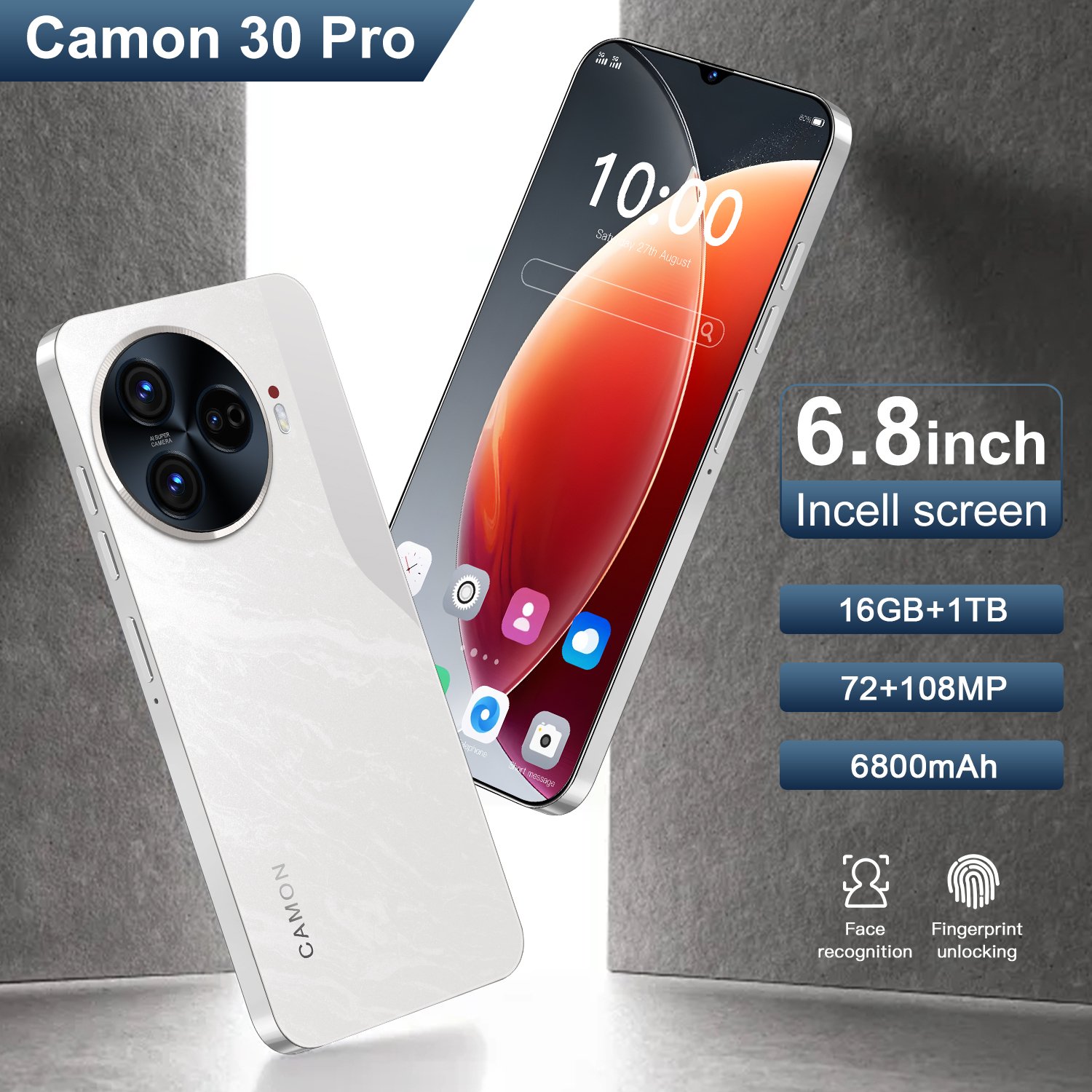 Wholesale Global Camon 30 Premier 5G Smartphone Unlocked 6.8 Inch 4G/5G Android Mobile