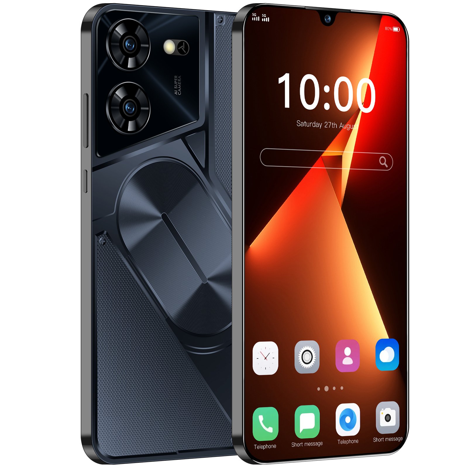 Hot selling 5G Smartphone mobile phones POVA 5 PRO 7.3 Inch telephone 16GB+1TB original unlock android phone