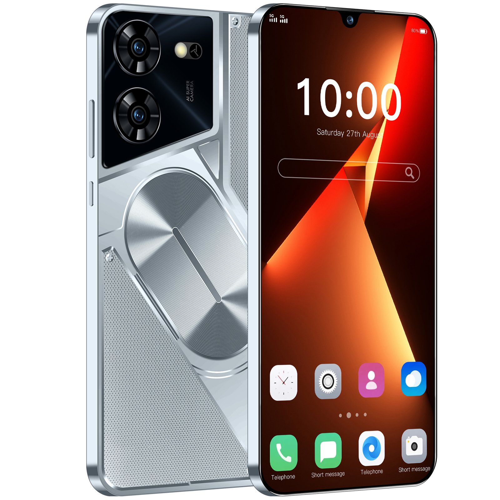 Hot selling 5G Smartphone mobile phones POVA 5 PRO 7.3 Inch telephone 16GB+1TB original unlock android phone