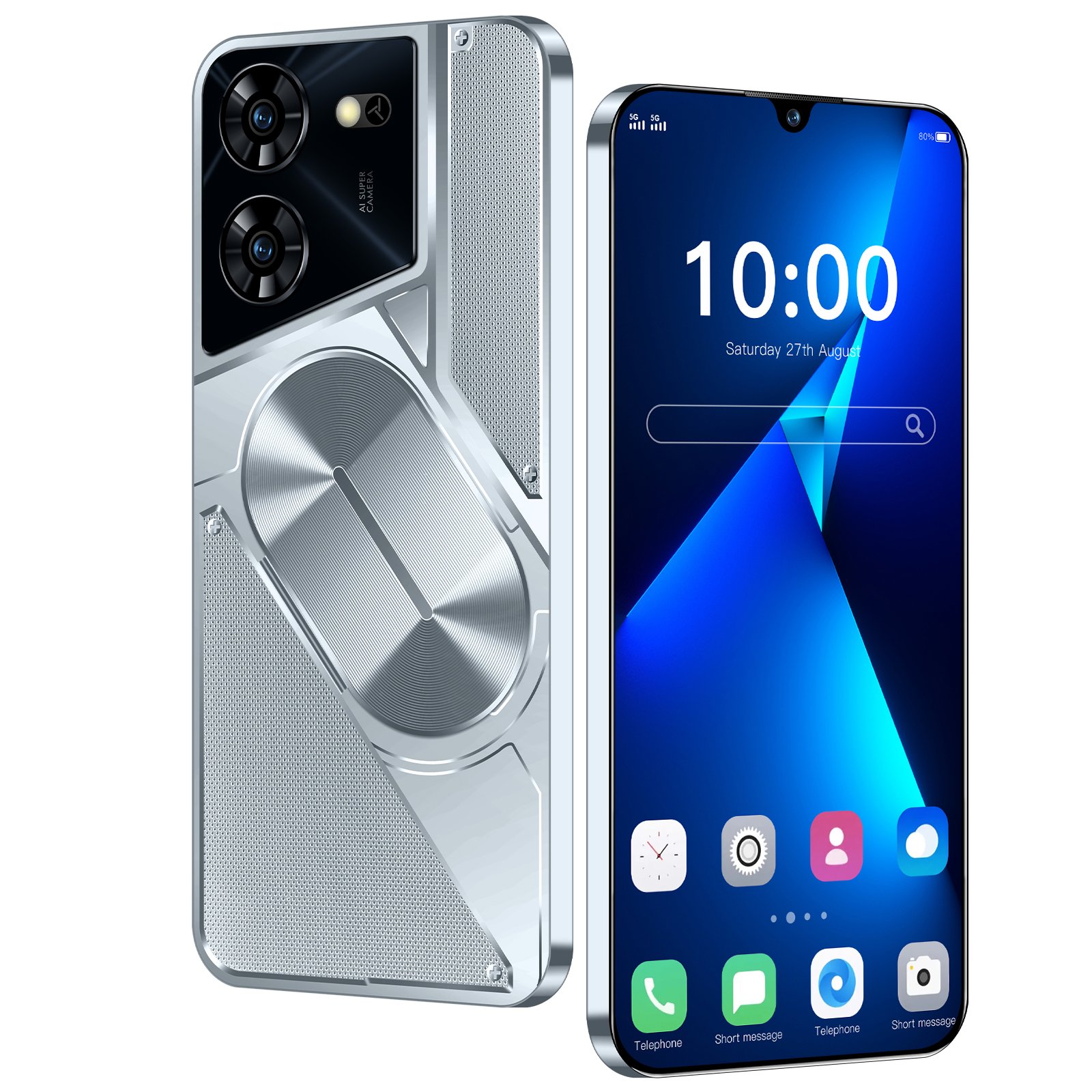 Hot selling 5G Smartphone mobile phones POVA 5 PRO 7.3 Inch telephone 16GB+1TB original unlock android phone