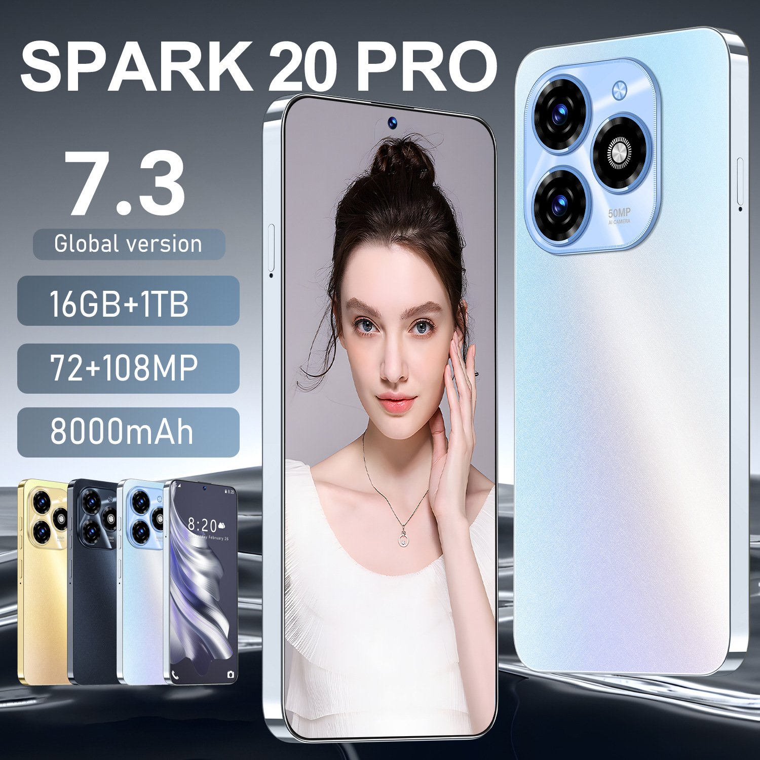 Tecno spark 20 pro 5g android smartphone 2 sim security camera unlocked new arrival cellphone with google play hot 40 in stock